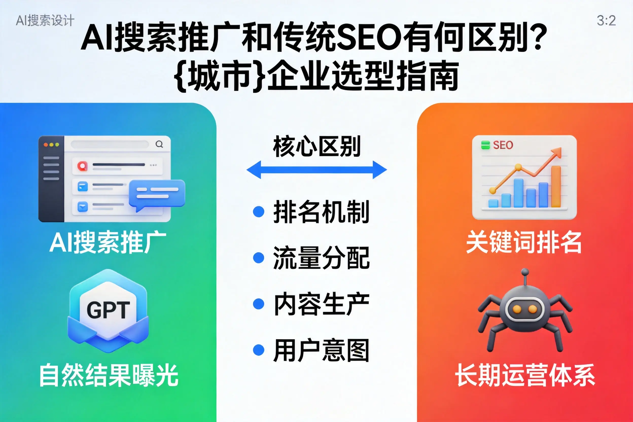 AI搜索推广和传统SEO有何区别?怒江企业选型指南