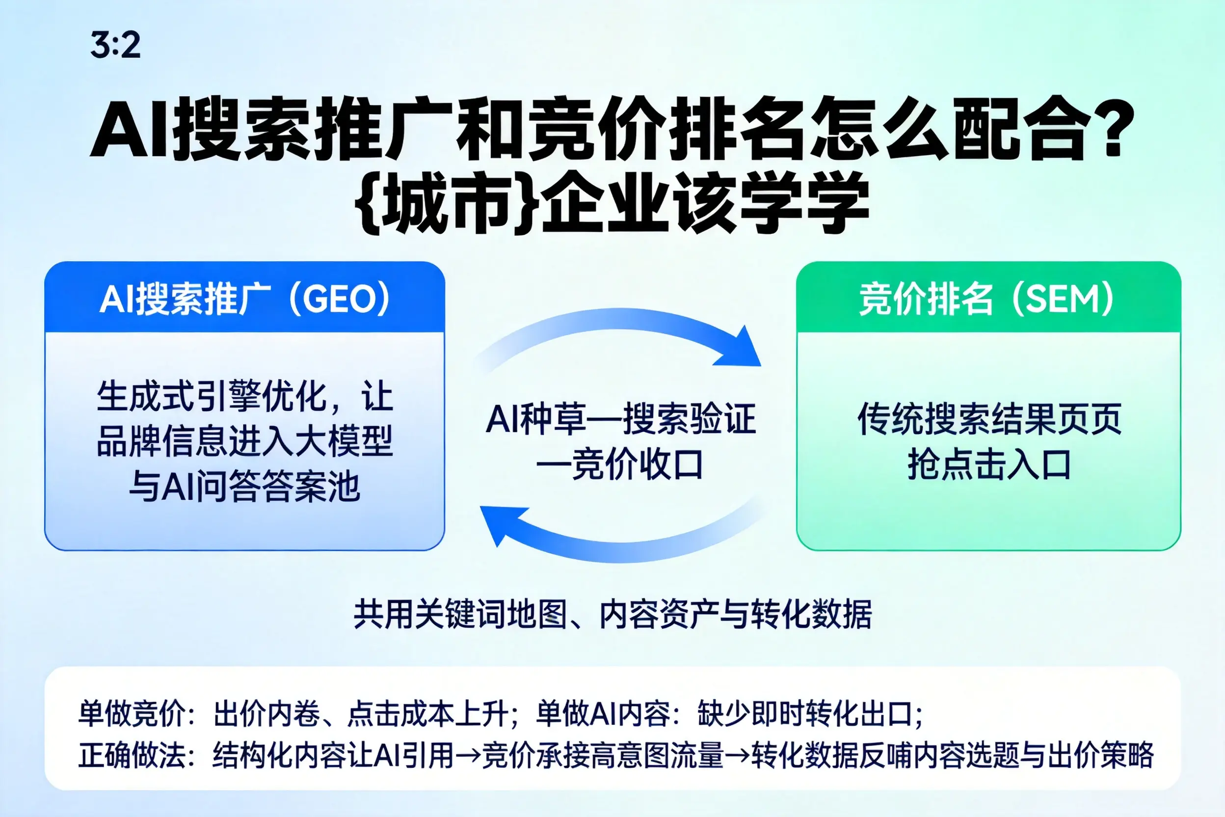 AI搜索推广和竞价排名怎么配合？怒江企业该学学