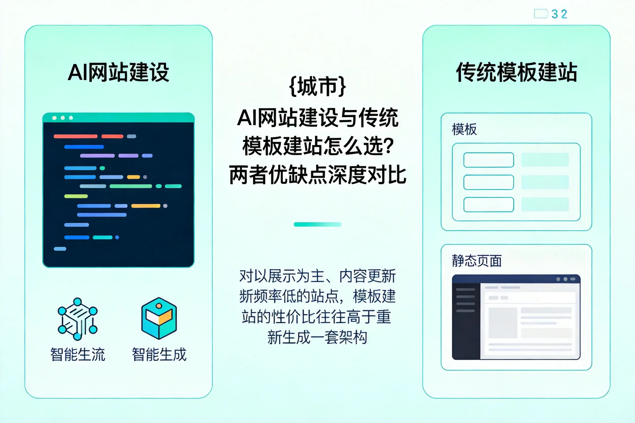 怒江AI网站建设与传统模板建站怎么选？两者优缺点深度对比