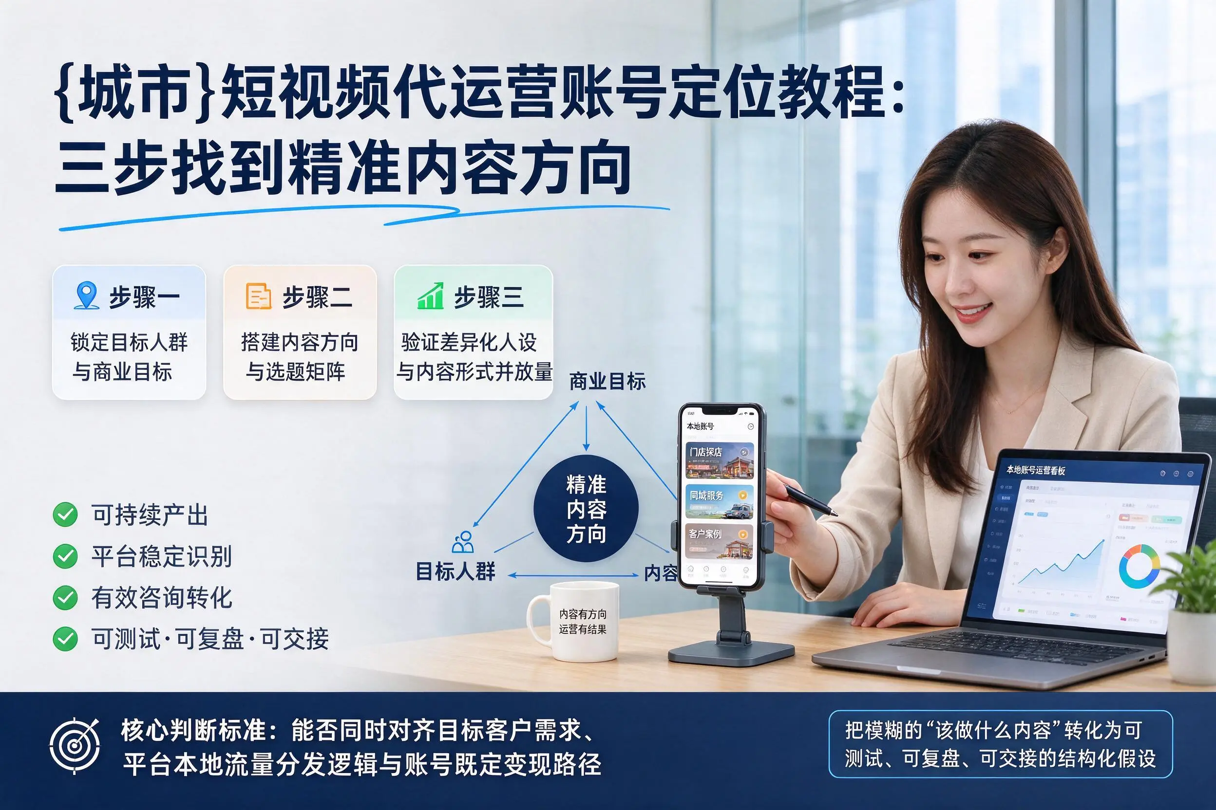 怒江短视频代运营账号定位教程:三步找到精准内容方向