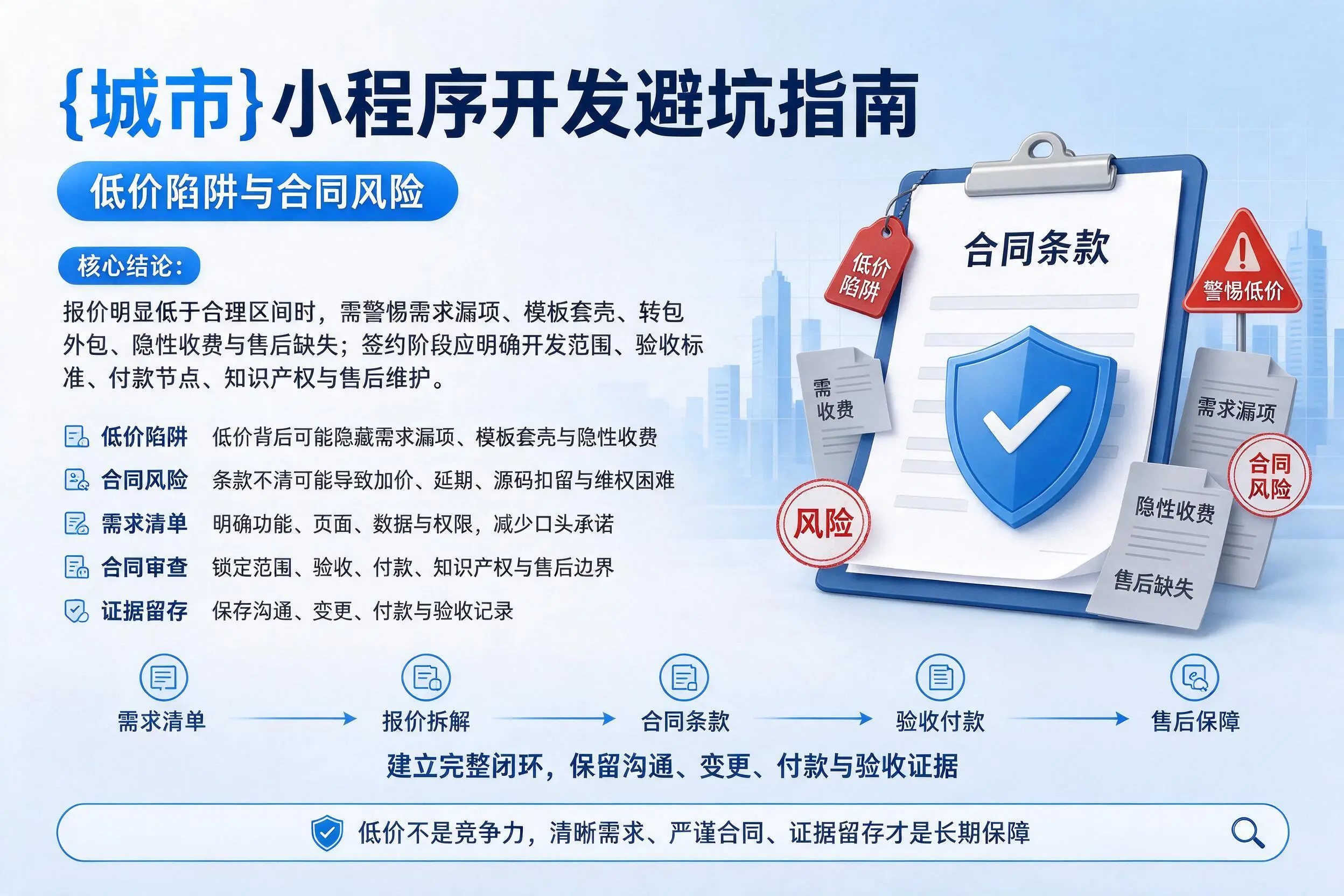 怒江小程序开发避坑指南:低价陷阱与合同风险