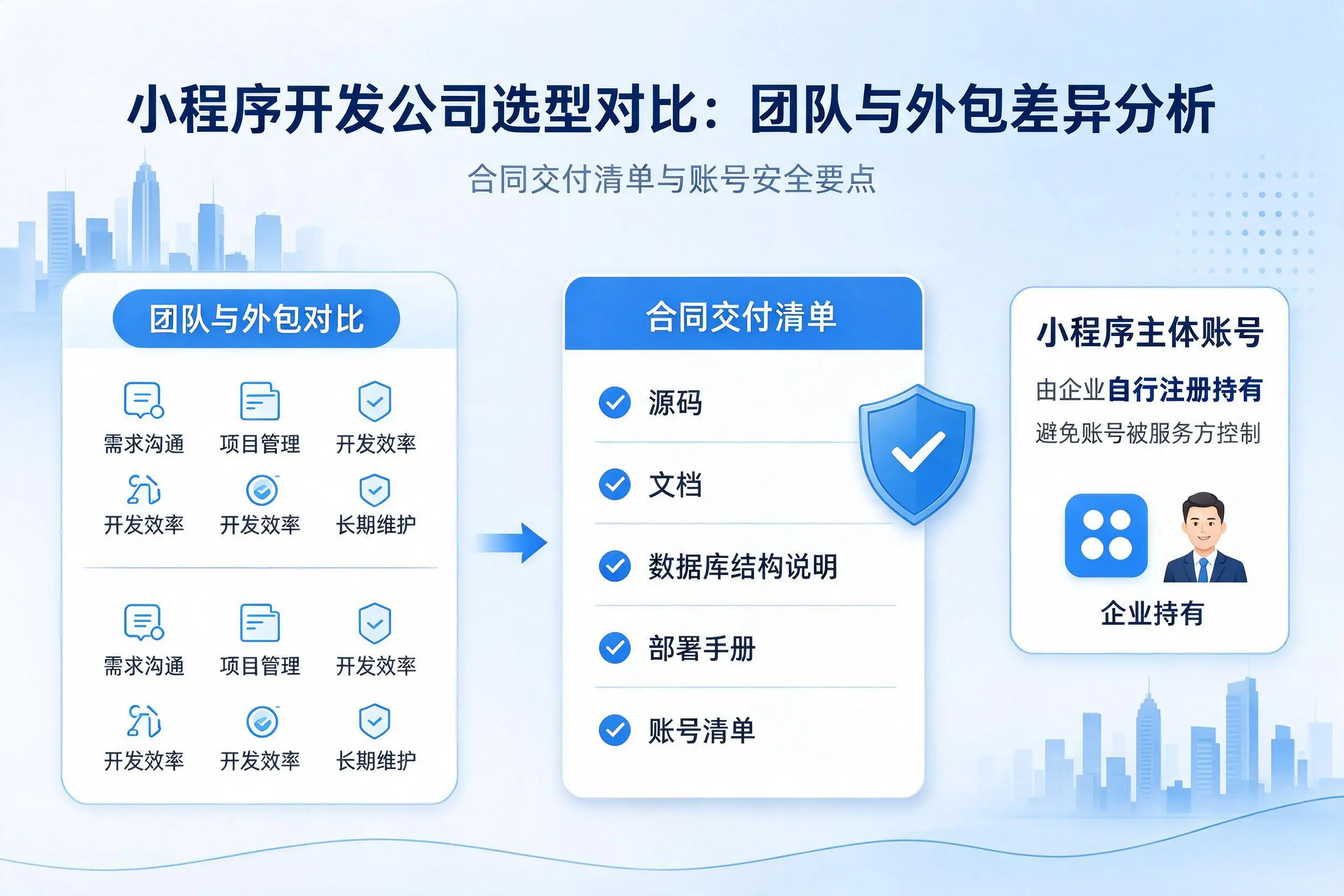 怒江小程序开发公司选型对比：团队与外包差异分析