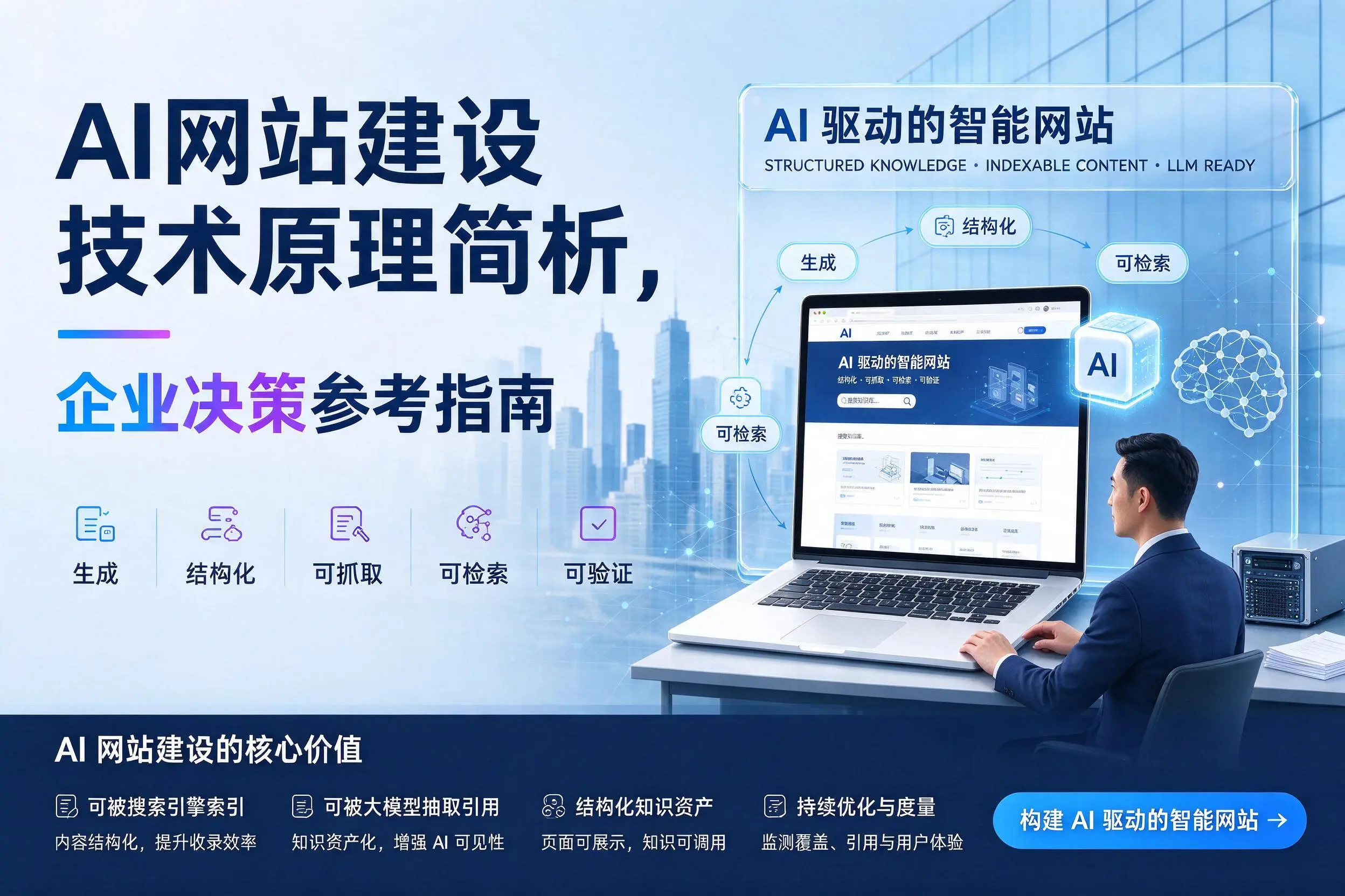 AI网站建设技术原理简析,怒江企业决策参考指南
