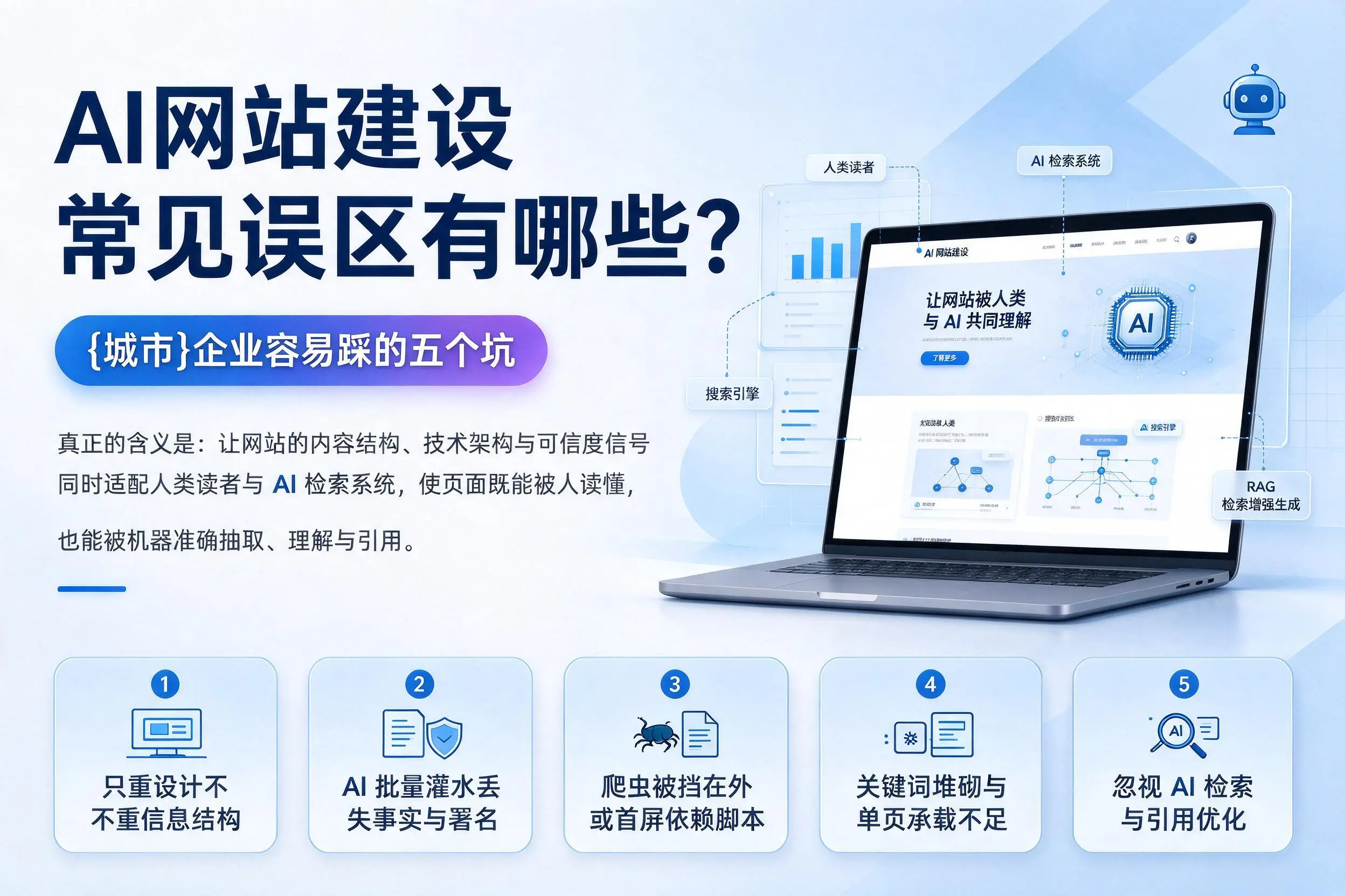 AI网站建设常见误区有哪些？怒江企业容易踩的五个坑