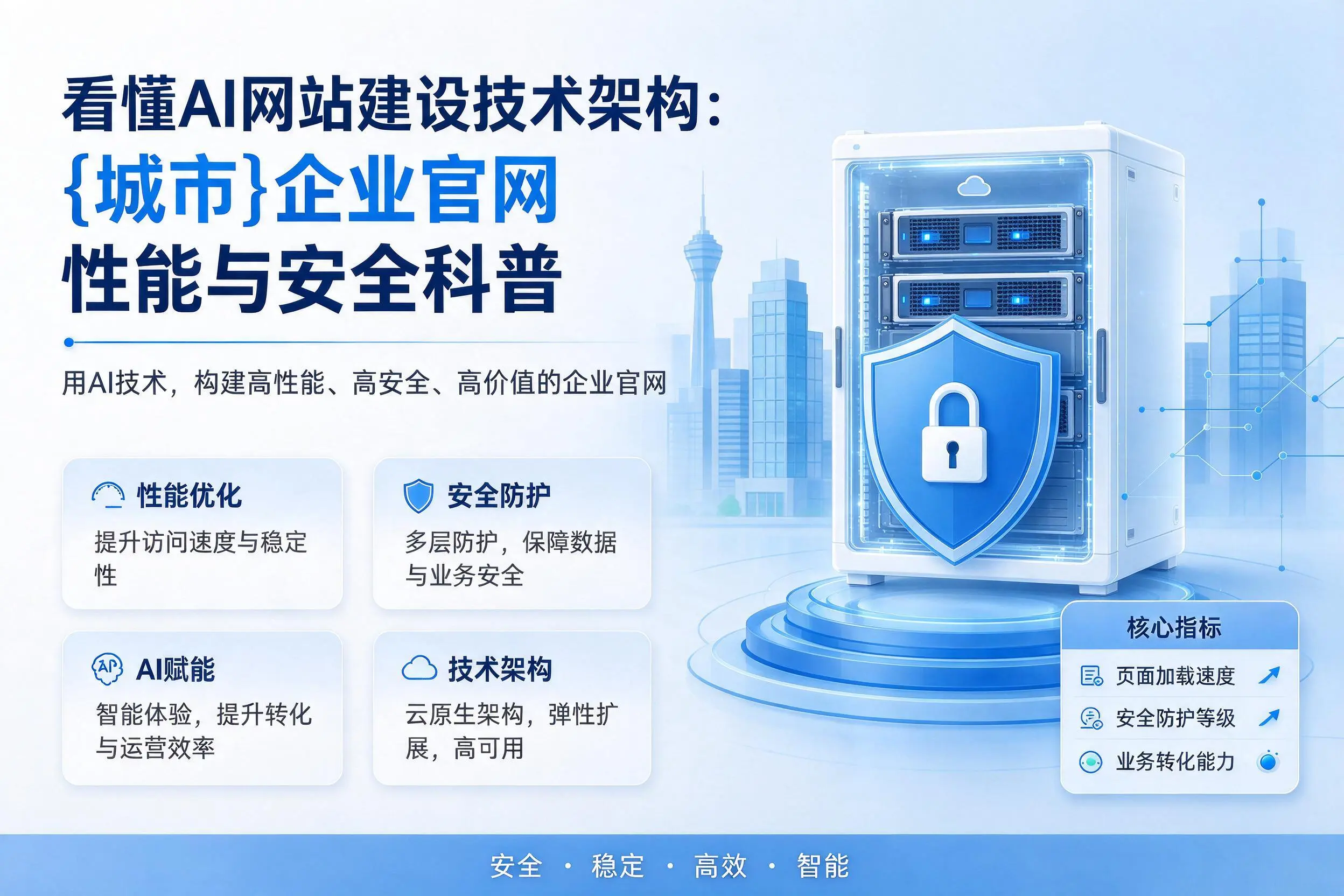 看懂AI网站建设技术架构：怒江企业官网性能与安全科普