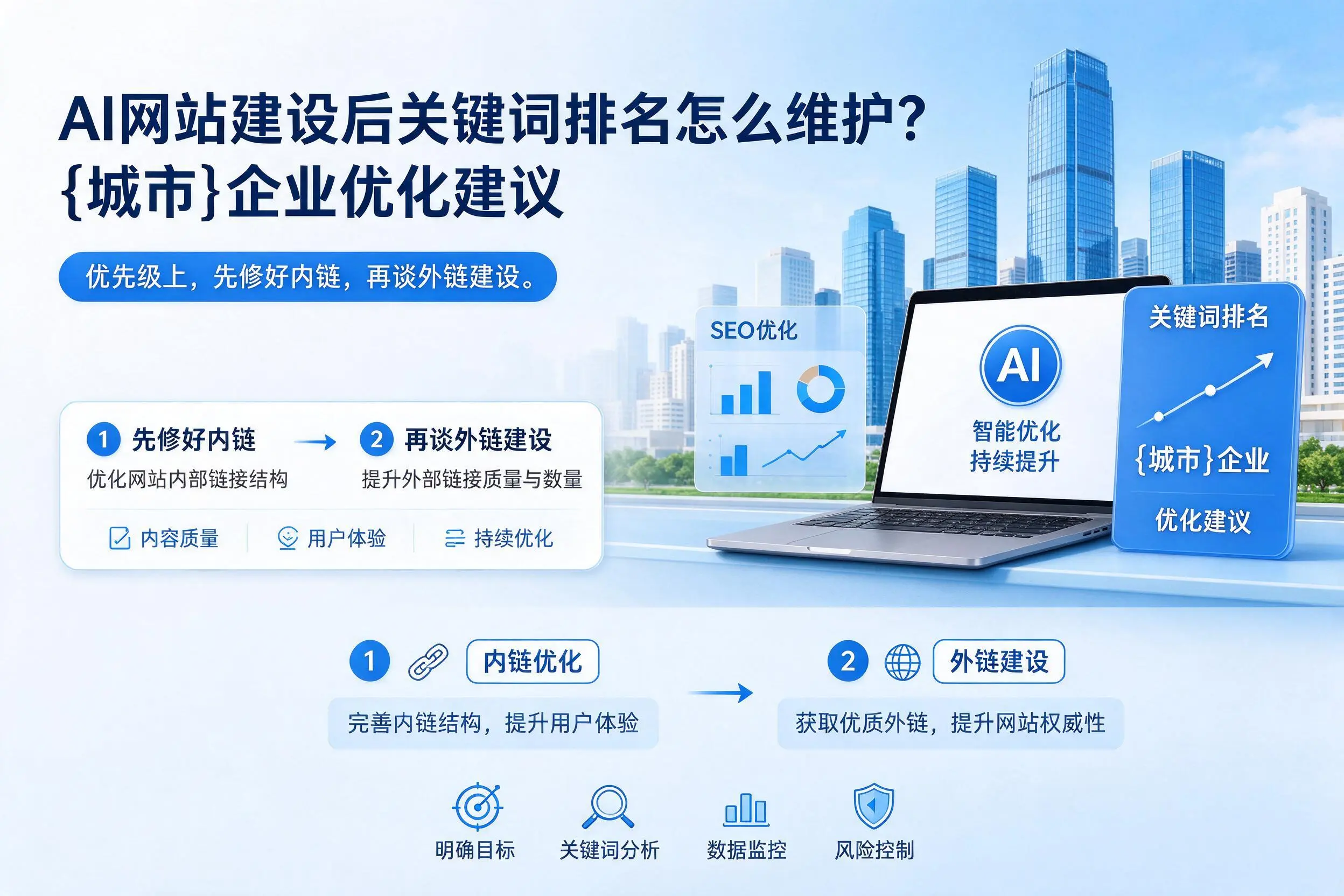 AI网站建设后关键词排名怎么维护?怒江企业优化建议